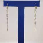 18kt Rose Gold Sapphire and Diamond Pendant Earrings