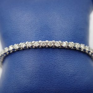 Diamond (4.18 ctw) Tennis Bracelet in 14kt White Gold