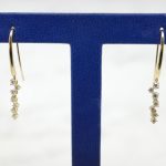 Diamond Dangle Earrings in 14kt Yellow Gold