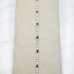 Diamond and Sapphire 14kt Yellow Gold Bracelet