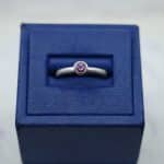 Pink Sapphire (0.27 ctw) in 14kt White Gold Ring