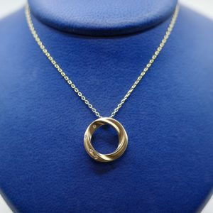 14kt Yellow Gold and Diamond (0.03 ctw) Pendant on 14kt Yellow Gold Chain
