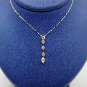14kt Yellow Gold Diamond (0.40 ctw) Necklace on 18" Yellow Gold Chain